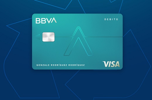 Todas las tarjetas de Bbva serán de material reciclado en 2023