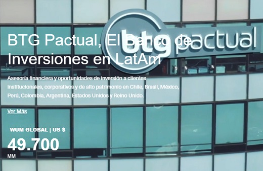 Banco BTG Pactual Chile aprobó capitalización por US$120 millones para elevar nivel de solvencia y constituir filial en Colombia