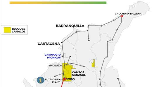 Canacol Energy realizó su mayor hallazgo de gas en Colombia en el pozo Aguas Vivas 1 en Ciénaga de Oro