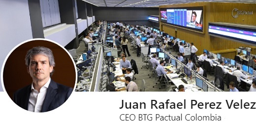 Con 195 empleados y Juan Rafael Pérez Vélez como gerente general, arrancará Banco BTG Pactual Colombia