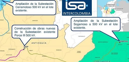 ISA culminó la línea de transmisión Porce III (Antioquia) – Sogamoso (Santander) a 500 kV