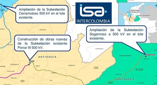 ISA culminó la línea de transmisión Porce III (Antioquia) – Sogamoso (Santander) a 500 kV