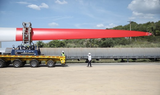 Llegaron las primeras turbinas a La Guajira para parque eólico de Isagén