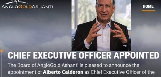 AngloGold nombró a Alberto Calderón como CEO a partir del primero de septiembre de 2021
