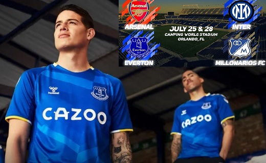El Ballet Azul vs. el Everton de James en la Florida Cup en Orlando del 25 al 28 de julio
