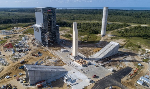 54.500 toneladas de cemento Argos para Ariane 6, plataforma de lanzamiento espacial construida en la Guayana Francesa