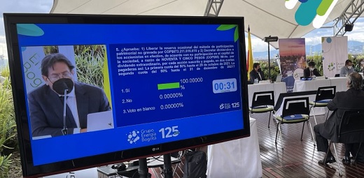 Grupo Energía de Bogotá aprobó un dividendo extraordinario de $95 pesos por acción que se pagará en dos cuotas