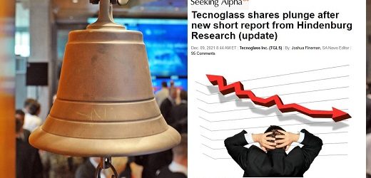 Con pérdida del 30,07% en su acción toca la campana hoy Tecnoglass en New York Stock Exchange