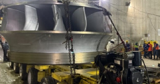 Empresas Públicas de Medellín instaló el rotor de la primera turbina de generación de energía de Hidroituango