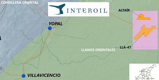 Colombia extendió por otro año contrato de exploración a petrolera noruega Interoil (de argentinos) en Bloque Llanos 47