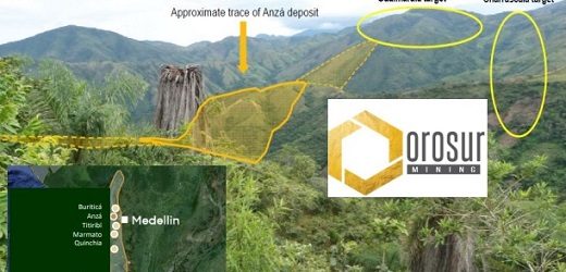 Minera Monte Águila, joint venture de Orosur, Newmont y Agnico, para explorar Proyecto Anzá, en Antioquia; y US$10 millones