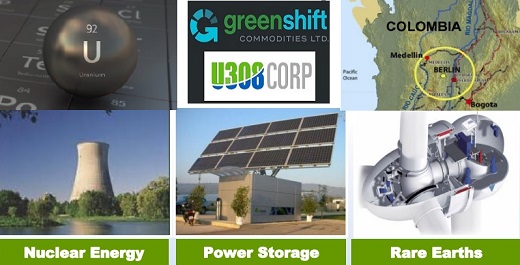 Canadiense Green Shift (antes U3O8 Corp.) venderá proyecto de uranio “Berlín” en Colombia a Latam Battery Metals por US$8.1 millones