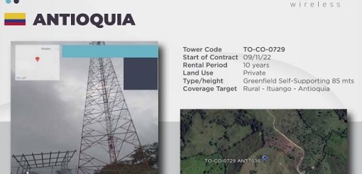 Tower One Wireless construyó 13 torres nuevas (nueve en Colombia y cuatro en Ecuador) en septiembre
