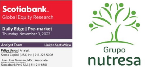 Scotiabank cambia modelo para OPA de Nutresa, aclara y eleva de nueve a 13 veces Ebitda por cambio de control