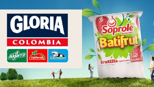 Por US$640 millones, grupo peruano Gloria (dueño en Colombia de Algarra, Lechesan y California) adquirió láctea chilena Soprole