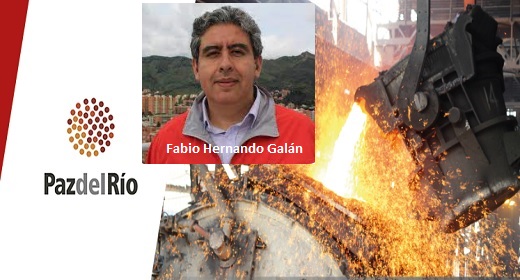 Fabio Hernando Galán Sánchez nuevo presidente de Acerías Paz del Río