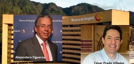 Alejandro Figueroa Jaramillo, presidente del Banco de Bogotá, será reemplazado por César Prado Villegas, presidente del Banco de Occidente