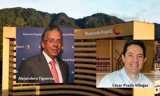 Alejandro Figueroa Jaramillo, presidente del Banco de Bogotá, será reemplazado por César Prado Villegas, presidente del Banco de Occidente