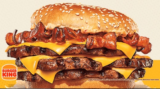 En 2023, ventas en Colombia de franquicias de restaurantes Burger King se estiman en $100.000 millones