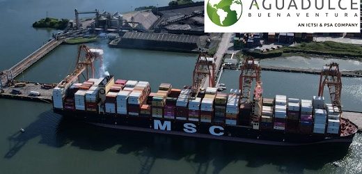 A Puerto Aguadulce llegó el buque MSC Chiyo, de de Mediterranean Shipping Co., la motonave con mayor capacidad de carga en atracar en Colombia