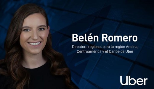 Uruguaya María Belén Romero (exgerente de negocio en Colombia) directora para la Región Andina, Centroamérica y el Caribe de Uber