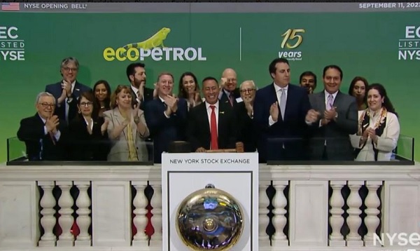 Ecopetrol tocó hoy la campana de apertura de Wall Street para celebrar 15 años en la Nyse: ajustó algunos puntos de su estrategia al 2040