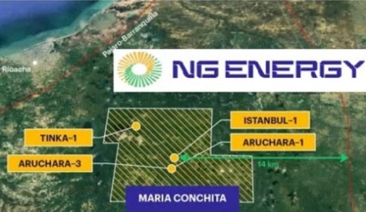 Acción de NG Energy (la “Nueva Pacific”) se trepó 20,65% tras hallazgos en Córdoba y La Guajira; recuperó capitalización de US$85 millones