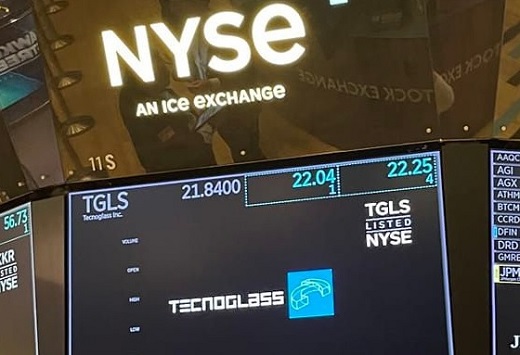 Hasta a US$28 cayó hoy acción de Tecnoglass luego de que redujo estimación de ventas, su Ebitda y bajó ganancias