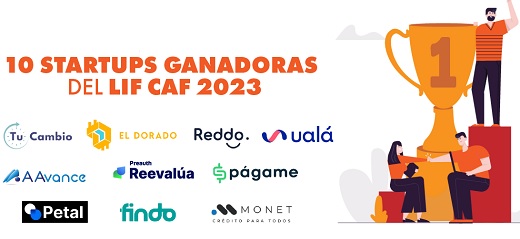 Tu Cambio, El Dorado, Reddo Credit, Ualá, AAvance, Reevalua, Págame, Petal, Findo y Monet, ganadoras del Laboratorio CAF de Inclusión Financiera