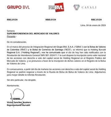 Holding Bursátil Regional