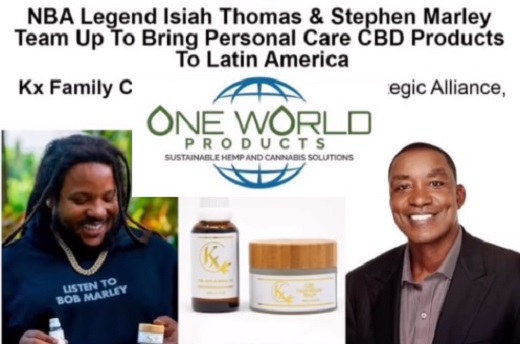 El hijo de Bob Marley y el exbasquetbolista Isiah Thomas lanzaron masaje muscular enriquecido con CBD (cannabidiol)