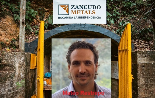 Mateo Restrepo Villegas nuevo presidente de Zancudo Metals en Colombia, filial de la minera de Serafino Iacono (el del apto 901 en el Chicó)