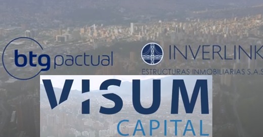 Inverlink Estructuras Inmobiliarias venderá su parte en Visum Capital (gestora de $1,8 billones en activos) a BTG Pactual Desarrollo y Estrategia