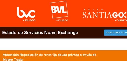 Contingencia afecta negociación de renta fija deuda privada en la Bolsa de la Valores de Colombia a través de Master Trader