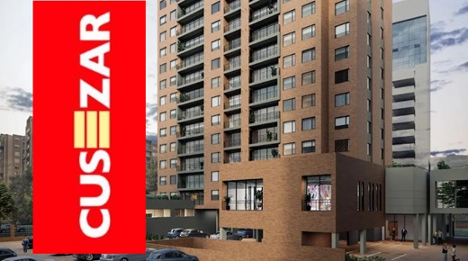 Tuset de Cusezar, nuevo edificio de 17 pisos con 96 unidades de apartamentos en La Colina