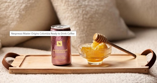 Nespresso lanza primer café colombiano listo para beber en lata, Master Origins, endulzado con miel de origen colombiano