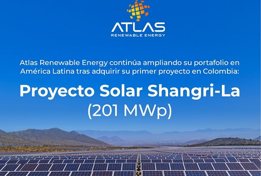 Bancolombia y BID Invest financiarán con $473.770 millones la primera planta solar de Atlas Renewable Energy en Colombia
