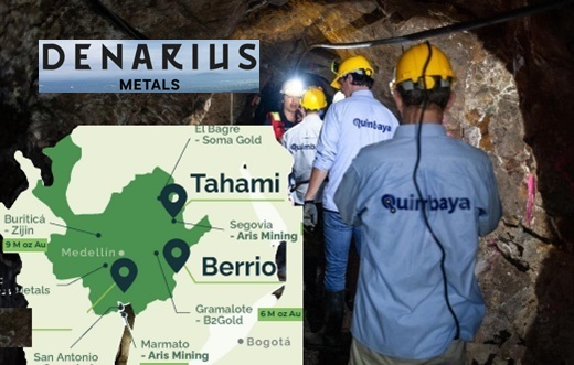 Denarius (la minera de Serafino Iacono), creará joint venture con la canadiense Quimbaya para explotar el proyecto aurífero Tahamí, en Antioquia 