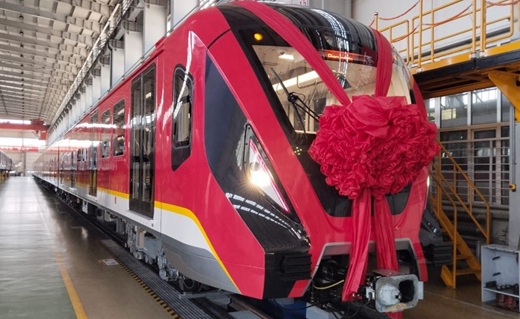 Ya hay tren chino para el Metro de Bogotá: la China Rail Rolling Stock Corporation entregó el primero para la Línea 1
