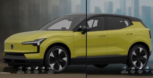 El Volvo EX30, SUV 100 % eléctrico, el premium más vendido crece un 124 % en lo corrido del año 2025