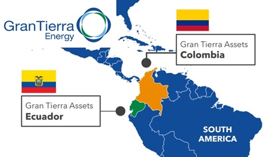 Gran Tierra Energy compró por US$15,55 millones bloques petroleros de GeoPark y Frontera en Ecuador
