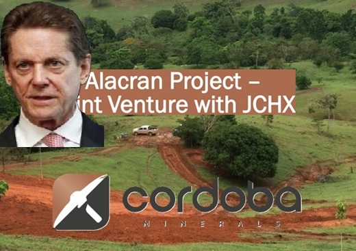 Cordoba Minerals (de “Bob El Tóxico”) no pudo completar la venta del 50% restante de la mina Alacrán a la china Jchx Mining Management