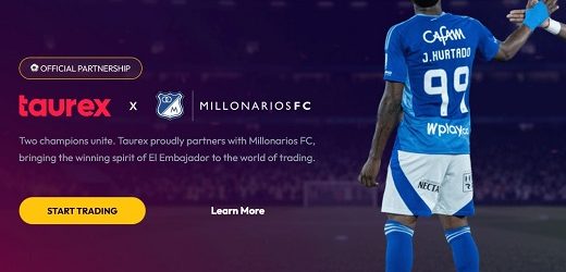 Taurex, bróker con sede en Londres y Dubái, es nuevo patrocinador de Millonarios FC 