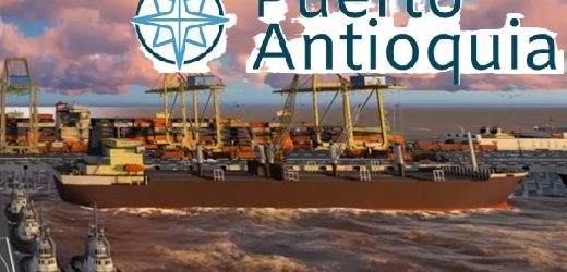 Este martes, con un buque de línea tipo refrigerado, Puerto Antioquia realiza pruebas operativas como parte de su fase de alistamiento