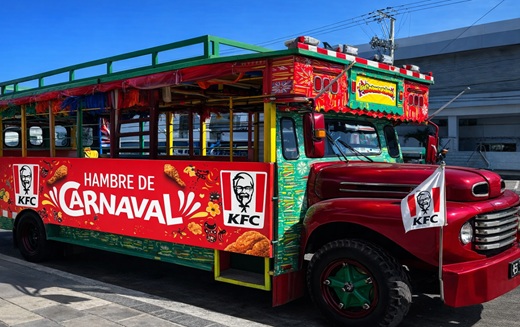 KFC se suma al Carnaval de Barranquilla con la Pikada Carnavalera, el Palco Farotas y la Chiva KFC