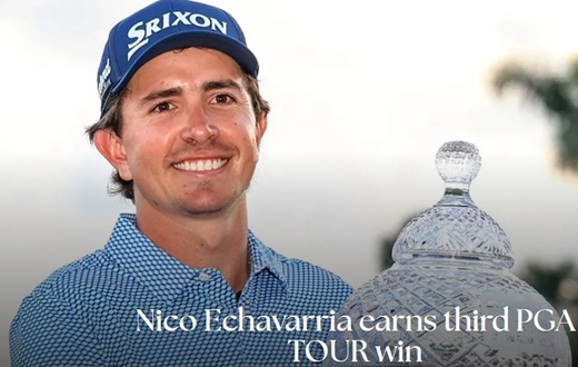Nicolás Echavarría ganó 500 puntos FedExCup y US$1.73 millones con su victoria en el Cognizant Classic, la tercera en el PGA Tour