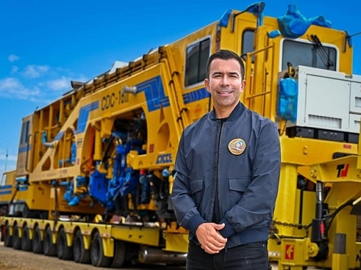 Maquinaria especializada para el Regiotram de Occidente ya arribó al patio taller en Facatativá