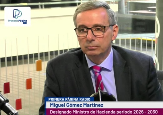 Ministro de Hacienda (designado), Miguel Gómez, confirma primera medida de apretón fiscal: congelará el gasto innecesario a partir de agosto