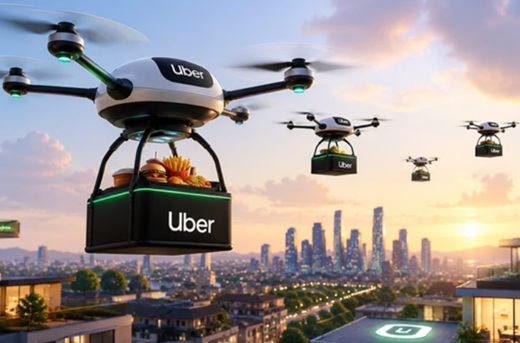Uber invertirá en Zipline para realizar un millón de entregas con drones a través de Uber Eats