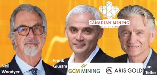Neil Woodyer (ex Pacific Rubiales – “eterno socio” de Iacono y Giustra), presidente y CEO de Aris Mining, al Hall de la Fama de Minería de Canadá